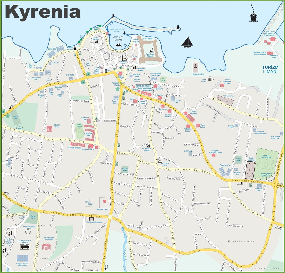 kart Şimali Kipr кирения