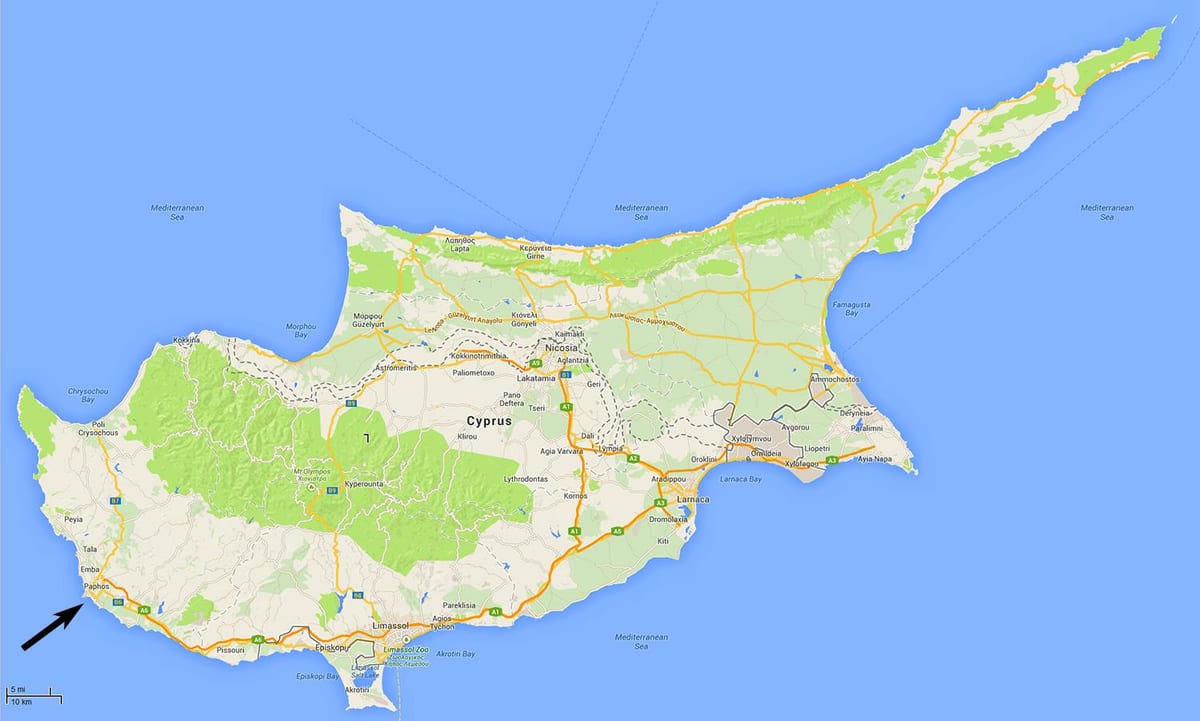 kart Kipr göstərir aeroportların