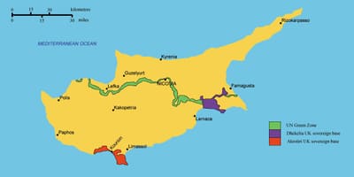 Xəritə Cənubi Kipr