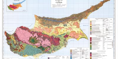 Kipr coğrafi xəritəsi
