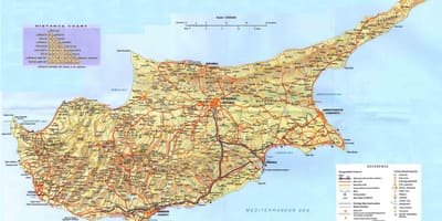 Kipr yerləri xəritədə