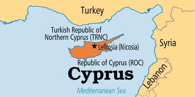 Kipr respublikası xəritə